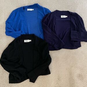 Eliza J Bolero Cropped Cardigan Shrug Small